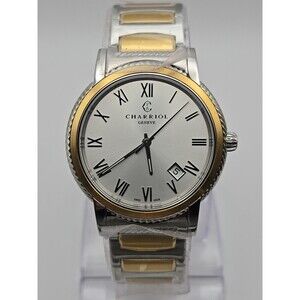 Charriol Parisii Two Tone Steel Silver Dial Quartz Mens Watch P40SY2.931.001
